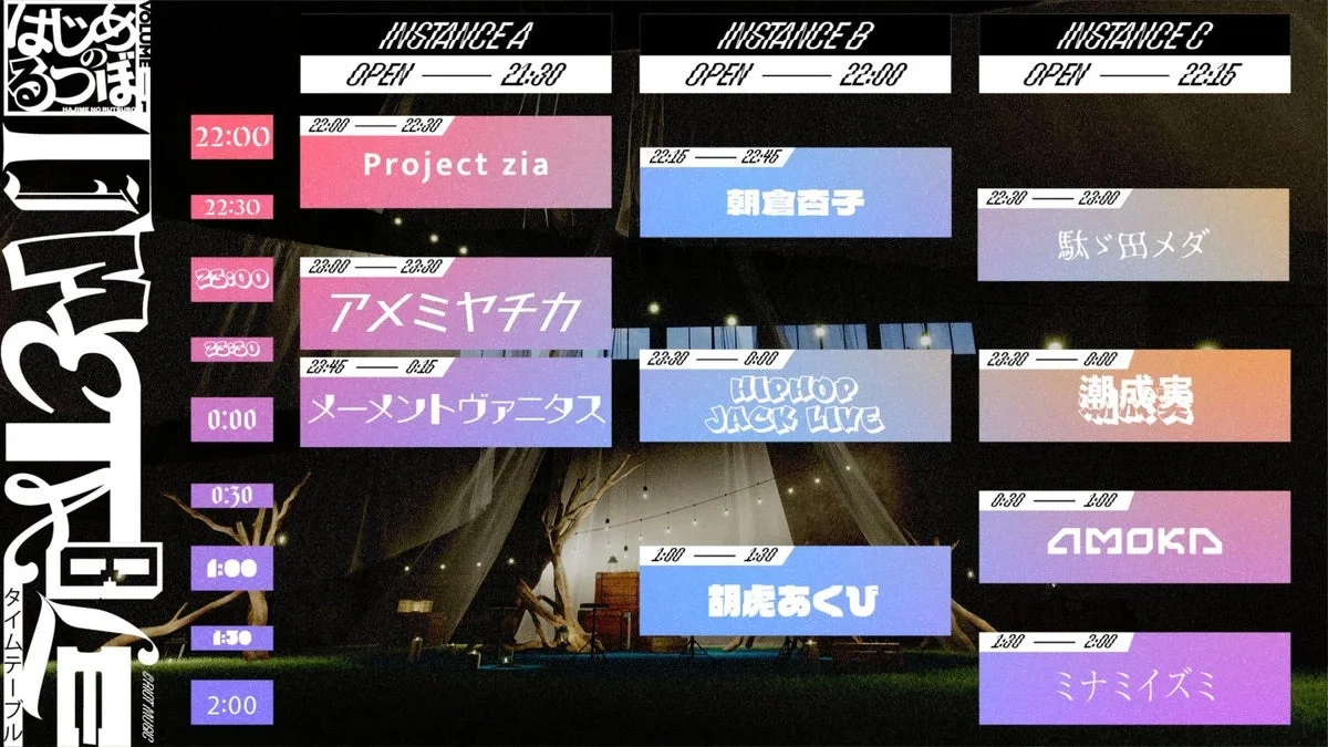 イベントタイムテーブル