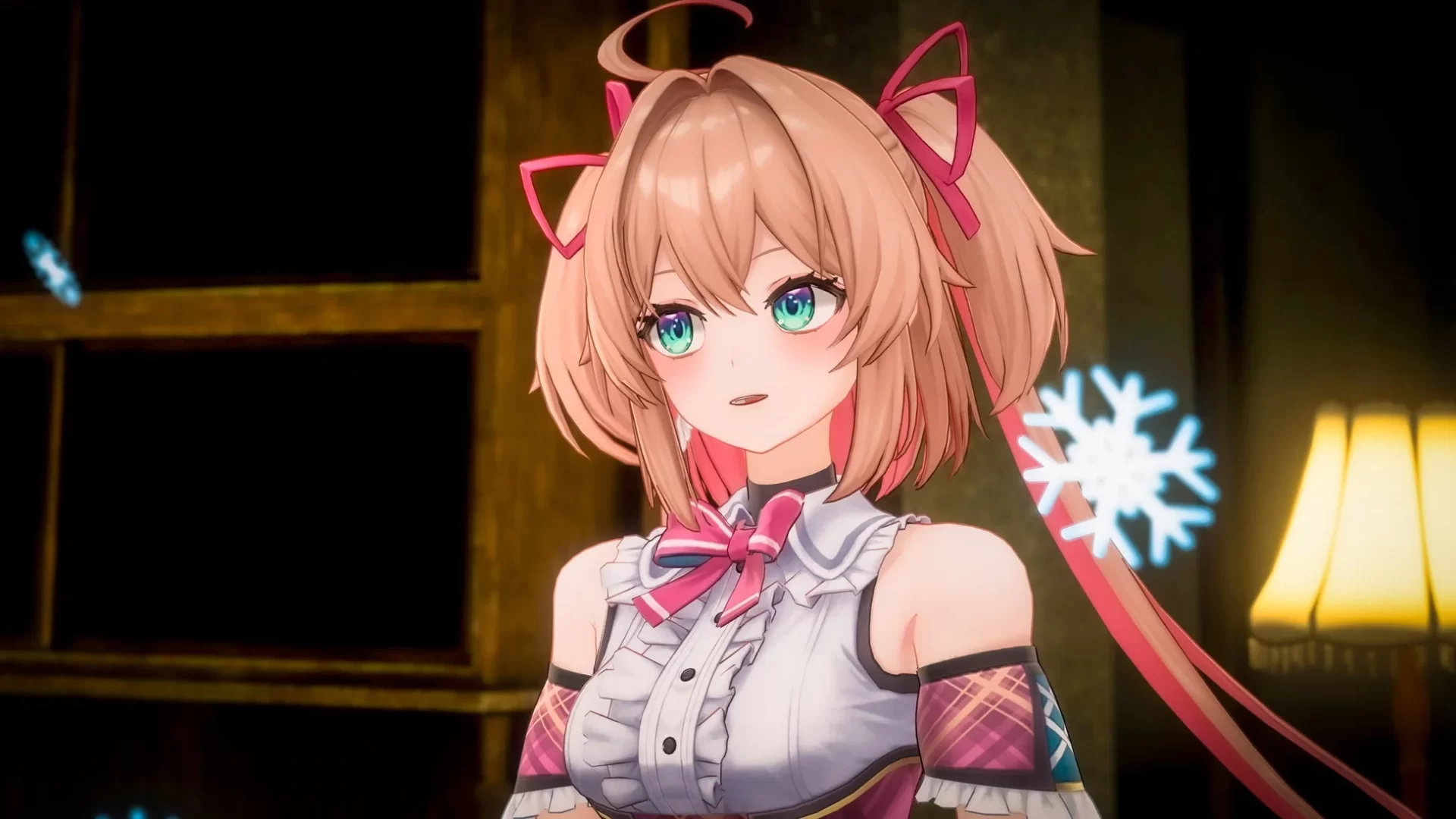 アニメ調の可愛らしい女性キャラクター