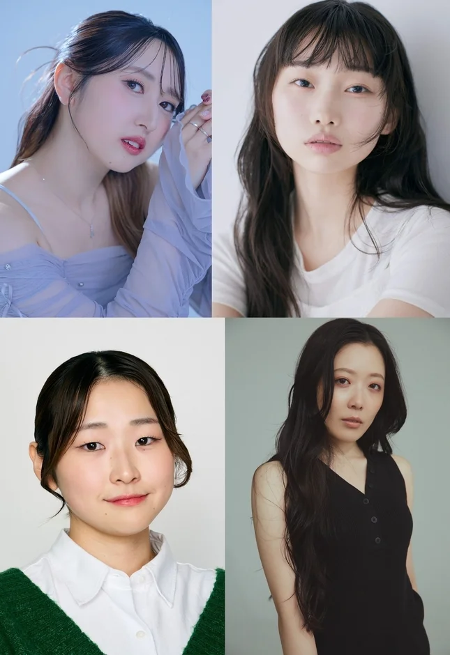 4人の若い女性のポートレート