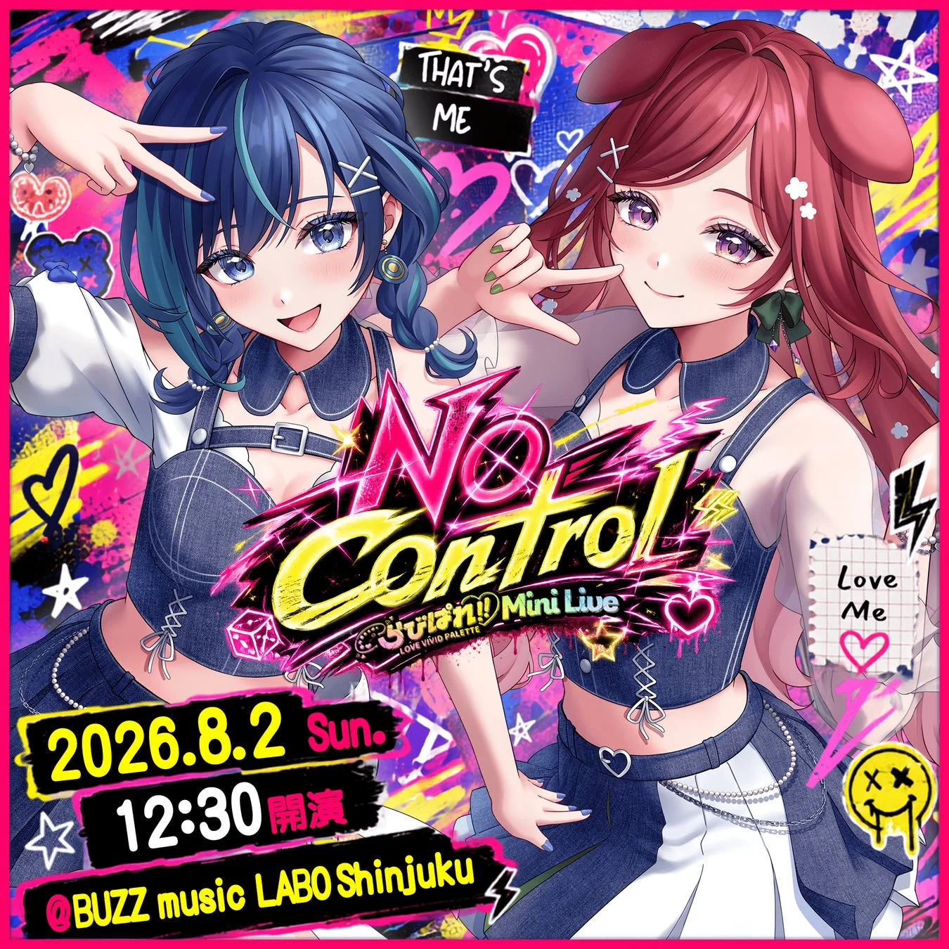 No Control yuun!! Mini Liveの告知ポスター