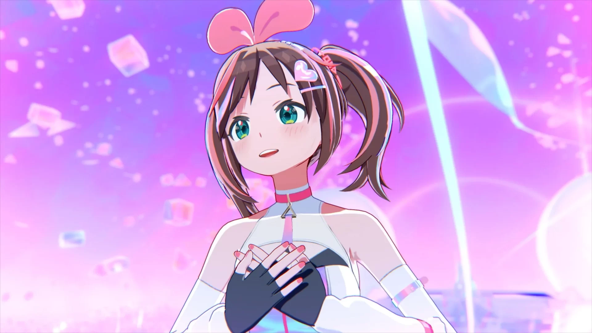 手を合わせるキズナアイ