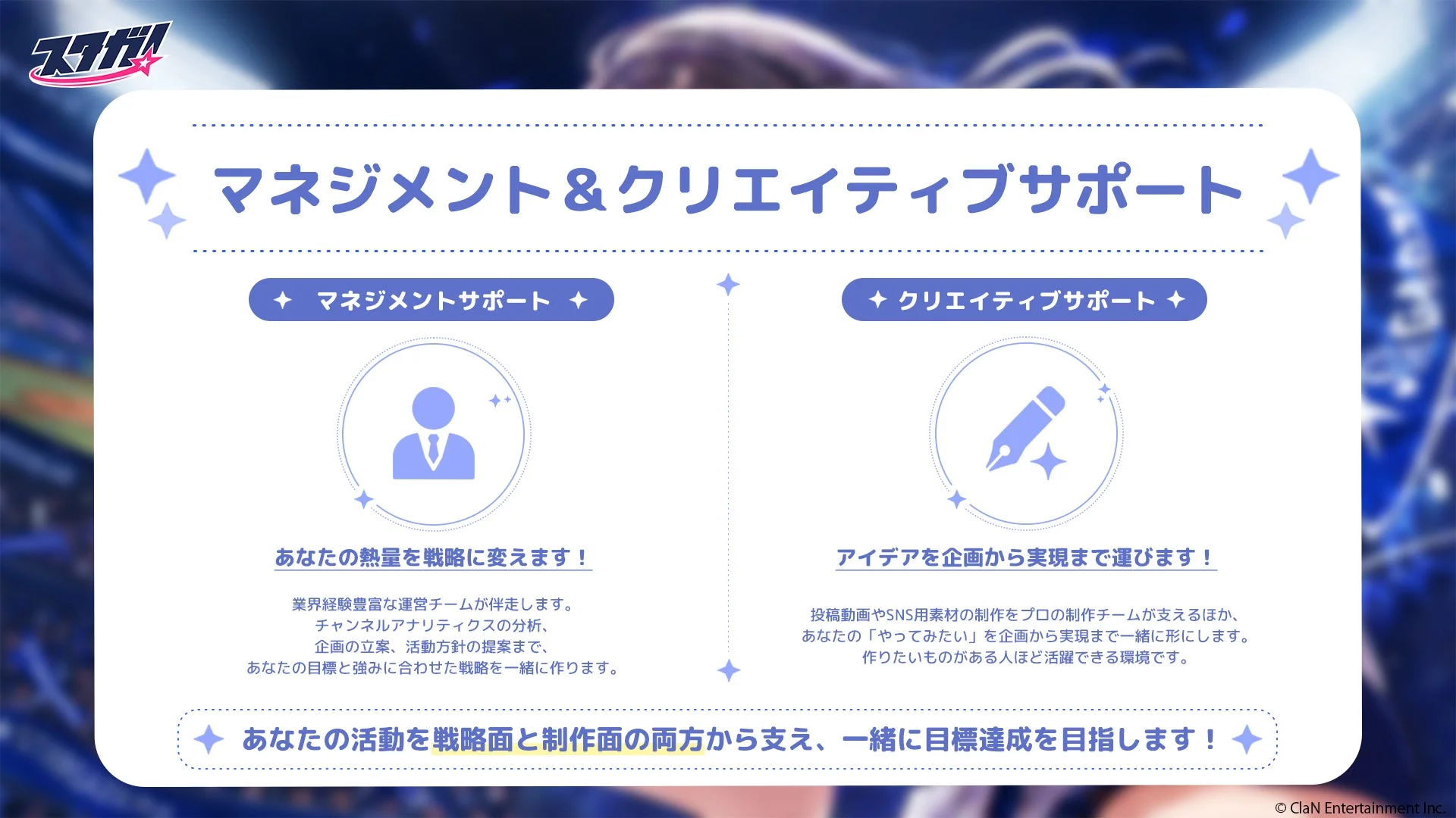 マネジメント＆クリエイティブサポート